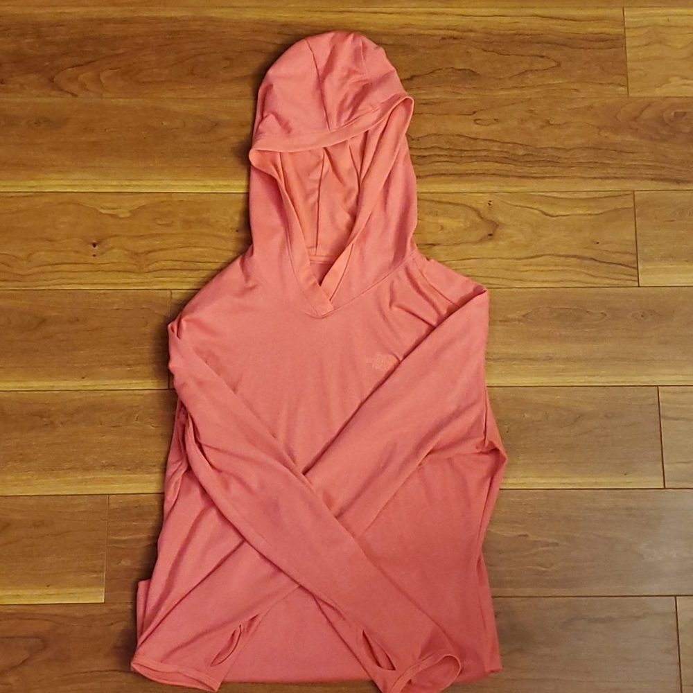 Pink North Face Hooded Longsleeve